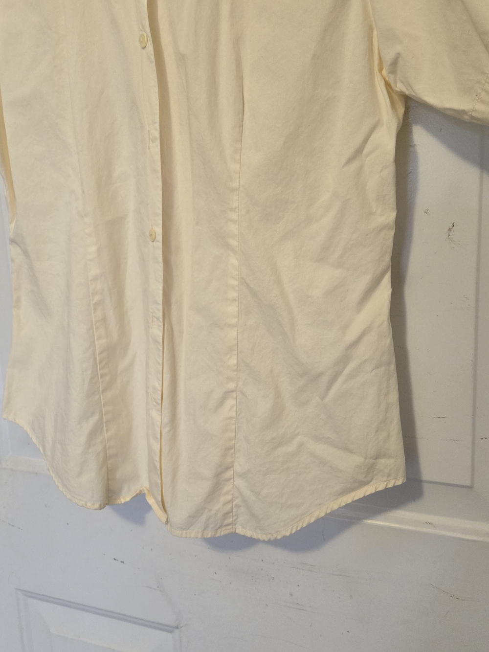 Vintage Eagles Eye Cream Embroidered Collar Short-Sleeve Shirt Size M - Picture 5 of 12
